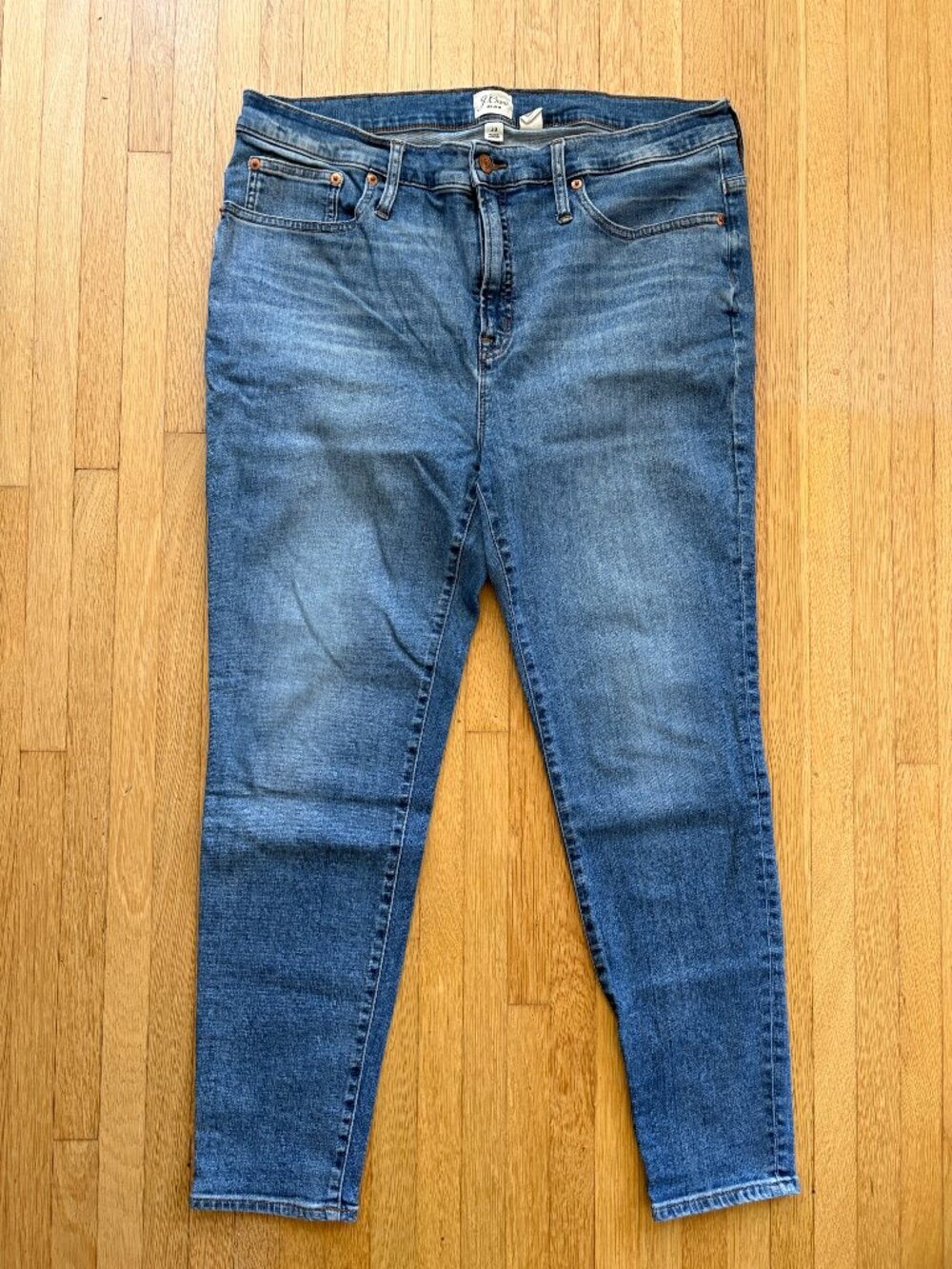 J. Crew 9" High-Rise Toothpick Skinny Jean size 33